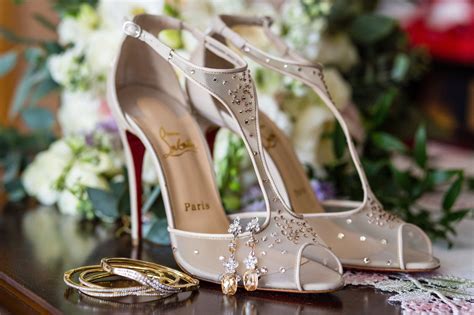 louboutin denim wedding shoes